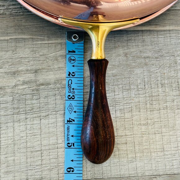 Vintage MCM Copper & Brass Skillet Dish Set - Picture 13 of 13